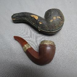 Decorative Smoking Pipe With Case