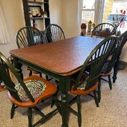 Dining Table with 6 Chairs &