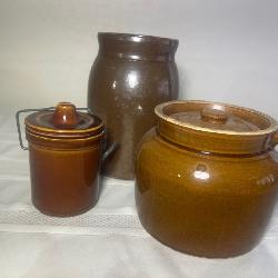 Vintage Brown Stoneware