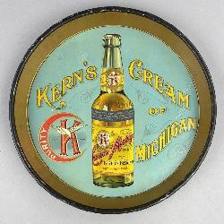 Kern's Cream of Michigan Beer Tin Serving Tray
