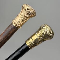 2 Antique Gold Filled Canes