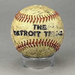 1951 Detroit Tigers Signed Baseball