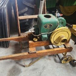 Z Fairbanks Morris Hit and miss on wood hand cart