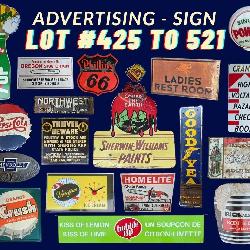 Advertising Signs Gas Globes Clocks