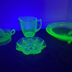 Uranium Glass Dinnerware
