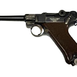 RARE Krieghoff P-code German P08 Luger with Rejected Luftwaffe Star Stamp