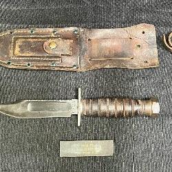 Vintage Camillus Pilot Survivor Fixed Blade Knife