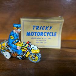 Marx Tricky Motorcycle with Box