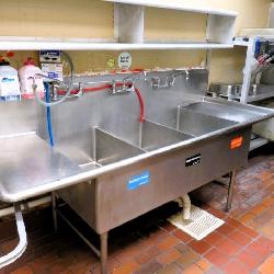 8ft 3-compartment Sink