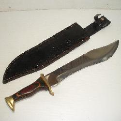 BOWIE KNIFE W/ SHEATH   12 IN BLADE