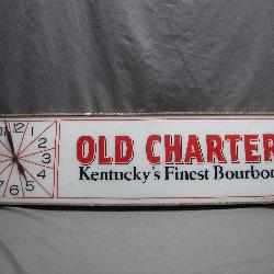 1960s-1970s Old Charter Bourbon Sign