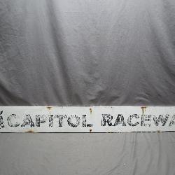Handpainted Capitol Raceway Sign - Crofton MD