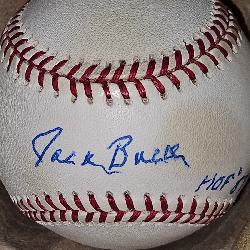 Jack Buck Signed American League Baseball