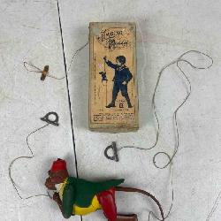 vintage marke Lehman climbing monkey toy