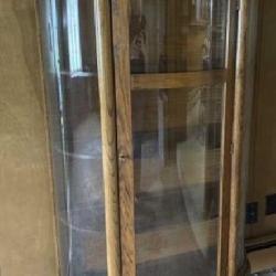 Oak Round Curio Cabinet 33