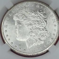 1884-CC Morgan Silver Dollar