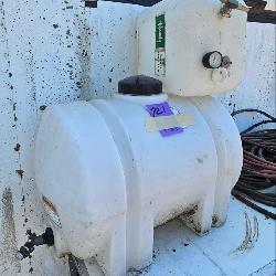 Large water storage tanks.