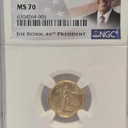 2021 $5 Gold Eagle Famiky of Eagles T-1 MS70