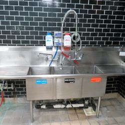 96-inch 3-compartment Sink