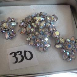 Weiss pin, earrings