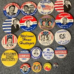 Political Button Collection - Online Antique & Collectible Auction out of North Kansas City Missouri - Shipping is Available