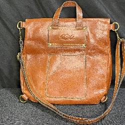 Patricia Nash Luzille Leather Tan  Back Pack