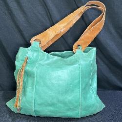 The Original HOBO Bag, Sea Foam Green Leather