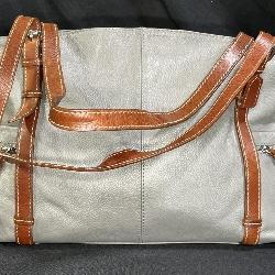 Nino Boxxi Genuine Leather Gray Handbag