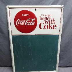 Retro Coca-Cola Chalkboard Sign Display