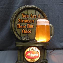 Schaefer Beer Light-Up Bar Sign