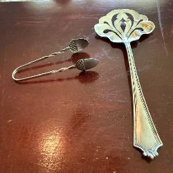 Silver serving pieces