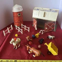 1968 Fischer Price Barn, Silo and Animals