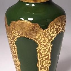 Fraunfelter, OH, Gold Enameled Cabinet Vase