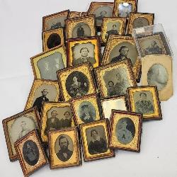 Group of Antique Daguerreotype and Tintype Photos