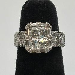 GIA Platinum & Diamond Custom Engagement Ring