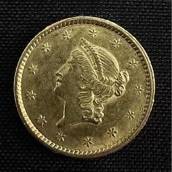 1851 U.S.A Liberty Head 1 Gold Dollar Type 1