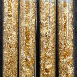4 Vials of Gold Foil Flakes