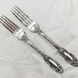 2 Towle Sterling Silver Dinner Forks 142 grams