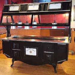7' Country Charm 2 sided electric buffet steam table with sneeze gaurd