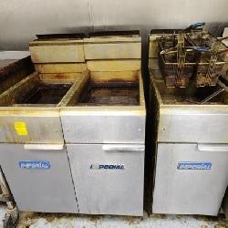 3-Imperial 40 lb. deep fryers