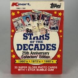 1987 Kmart Baseball's Stars of the Decades Basebal