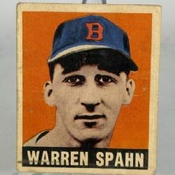 1948 Leaf Warren Spahn Baseball Card