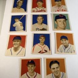 Lot of 11 Vintage 1949 Bowman Baseball Cards