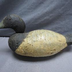 Early Hand-Carved Wooden Duck Decoy