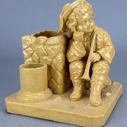 Beswick Pottery Seated Man Pipe Planter