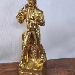 Rare Find Vintage 1977 “Sincerely Elvis” McCormick Gold Limited Edition Wind Up Music Box Decanter