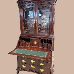 JASPER SOLID CHERRY OVERSIZED OXBOW SECRETARY