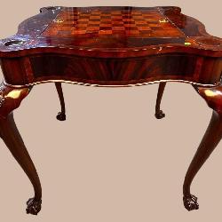 MAITLAND SMITH MAHOGANY CHIPPENDALE GAME TABLE