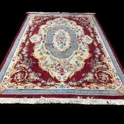 11'8 X 8'2 HANDMADE CHINESE AUBUSSON RUG