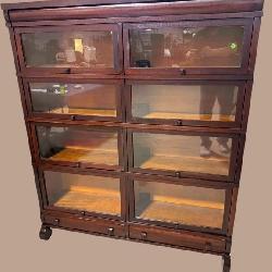VERY RARE MAHOGANY GLOBE WERNICKE DOUBLE